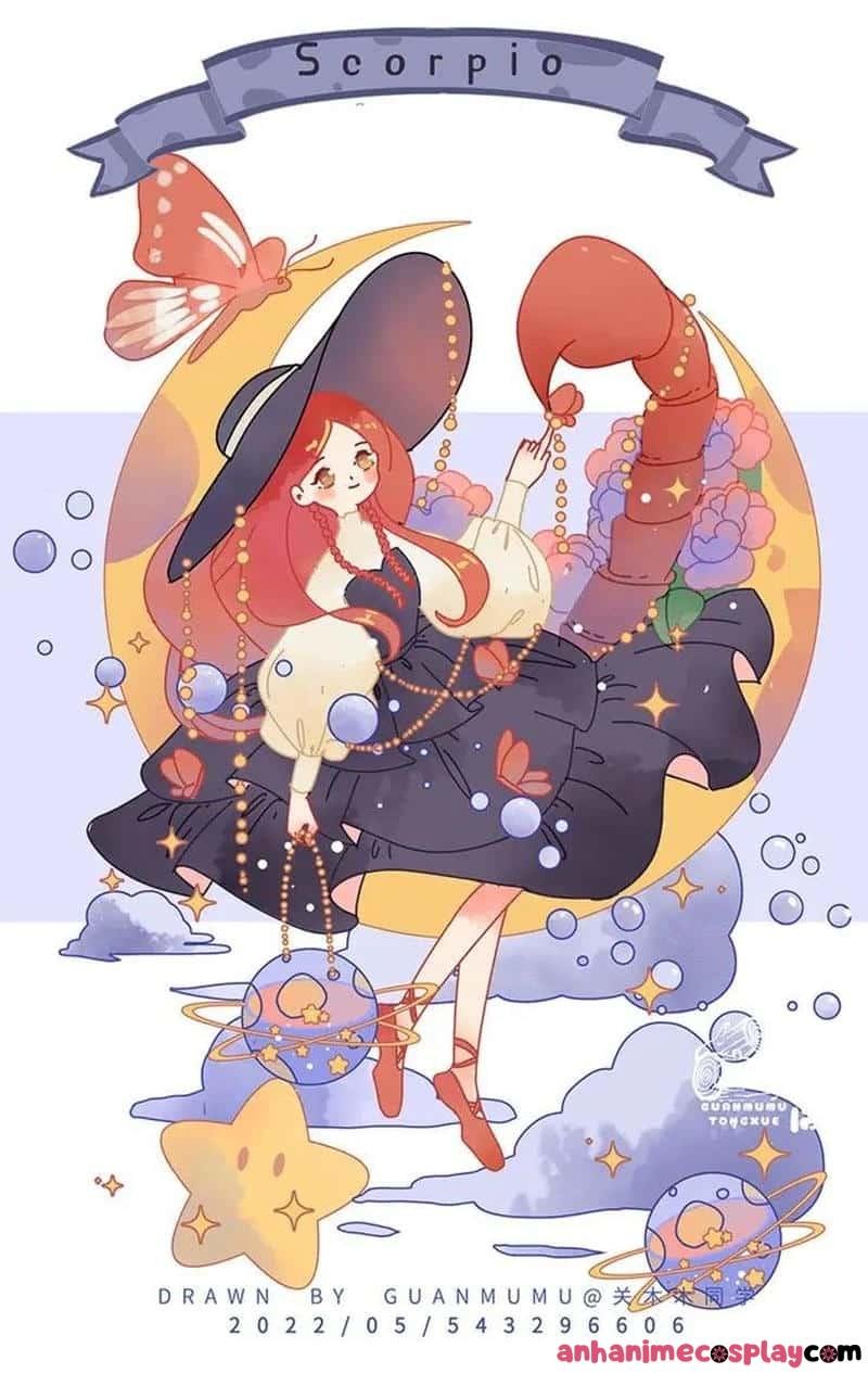 hình ảnh cung bọ cạp nữ anime đepp